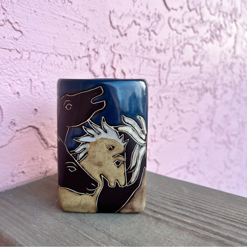 Mara Stoneware Mug Mexico Wild Horses Southwest